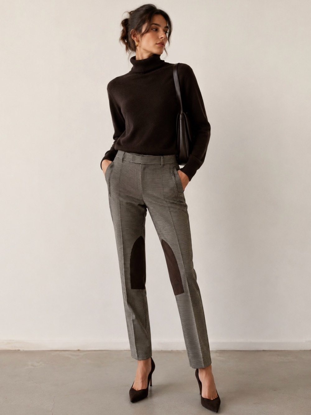 Max Mara Weekend Houndstooth Trouser Riding Pants Size 6
